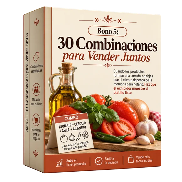 Bono 5: 30 Combinaciones de Productos para Vender Juntos